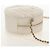 Clutch rotondo Chanel con catena Chevron in shearling mini Bianco - vista 4