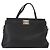 Bolsa Tote Gucci Linea Matisse Interlocking G Top Handle de couro Médio Preto