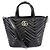 Borsa a tracolla trapuntata GG Marmont da donna Gucci Nero