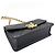 Borsa a tracolla Chanel in pelle di vitello martellata nera Nero - vista 3
