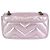 Bolsa de ombro Gucci GG Marmont acolchoada com corrente pequena Prata - vista 2