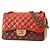 Chanel Paris-Edinburgh Flap Quilted Calfskin Medium Rosso