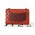 Chanel Paris-Edinburgh Flap Quilted Calfskin Medium Rosso - vista 2