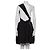 Alaïa schwarzes One-Shoulder-Kleid mit Volants - Ansicht 10