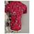 Camiseta Hermès estampado geométrico Roja Azul oscuro  - vista 5