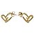 Orecchini Louis Vuitton Heart Falling in Love PM Gold Stud D'oro