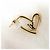 Orecchini Louis Vuitton Heart Falling in Love PM Gold Stud D'oro - vista 12