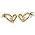 Orecchini Louis Vuitton Heart Falling in Love PM Gold Stud D'oro - vista 2