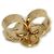 Orecchini Louis Vuitton Heart Falling in Love PM Gold Stud D'oro - vista 7