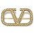 Broche V Logo chapado en oro Valentino