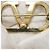Broche V Logo chapado en oro Valentino - vista 7