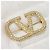 Broche V Logo chapado en oro Valentino - vista 9