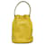 Borsa a secchiello Duetto in Saffiano Prada Giallo - vista 5
