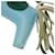 Hermès Charm per borsa Hermes Rodeo PM Bianco Blu Verde Blu chiaro  - vista 7