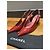 Chanel Burgundy Patent Leather Slingback Heels Dark red - view 13