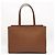 Valextra Soft Calfskin V-Line Horizontal Shopping Bag Braun - Ansicht 2