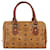 MCM Visetos logogramme Leather Marrone  - vista 2