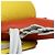 Hermès Charm per borsa Hermes Rodeo Pegasus PM Marrone Bianco Giallo - vista 4