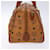 MCM Visetos logogramme Leather Marrone  - vista 4