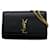 Sac à bandoulière Yves Saint Laurent Kate en cuir grainé moyen Noir  - vue 1