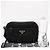 Borsa a tracolla PRADA in poliammide riciclata Re-Nylon Nero - vista 3