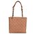 Borsa Tote Chanel in pelle di vitello granulata rosa salmone