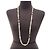 Collana lunga Chanel A13P GP Faux Pearl Bianco D'oro - vista 6