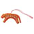 Hermès Hermes Lulu Tiger Accessory Bag Charm Brown Pink Navy blue  - view 1