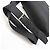 Prada Leather Triangle Logo Shoulder Bag Black - view 4