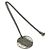 Tiffany & Co. Notes Round Plate Halskette Silber