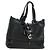 Chloé Chloe Kerala Handtasche aus Leder Schwarz Silber Auth am12038V