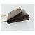 Borsa a tracolla Salvatore Ferragamo Gancini in catena di pelle grigia e oro Auth 189649 - vista 4
