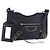 BALENCIAGA Borsa a Spalla Hip Metallic Edge in Pelle Navy Silver Auth 189871A Argento Blu navy