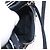 BALENCIAGA Borsa a Spalla Hip Metallic Edge in Pelle Navy Silver Auth 189871A Argento Blu navy - vista 24