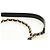 CHANEL Borsa All About Chain Matelasse in pelle di agnello nera e oro CC Auth 189115SM Nero D'oro - vista 14