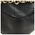 CHANEL Borsa All About Chain Matelasse in pelle di agnello nera e oro CC Auth 189115SM Nero D'oro - vista 16