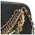 CHANEL Borsa All About Chain Matelasse in pelle di agnello nera e oro CC Auth 189115SM Nero D'oro - vista 19