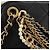 CHANEL Borsa All About Chain Matelasse in pelle di agnello nera e oro CC Auth 189115SM Nero D'oro - vista 21