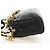 CHANEL Borsa All About Chain Matelasse in pelle di agnello nera e oro CC Auth 189115SM Nero D'oro - vista 4