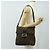 FENDI Zucca Canvas Mamma Baguette Shoulder Bag Black Brown Auth 189187V Marrone Nero - vista 26