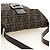 FENDI Zucca Canvas Mamma Baguette Shoulder Bag Black Brown Auth 189187V Marrone Nero - vista 6