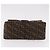 FENDI Zucca Canvas Mamma Baguette Shoulder Bag Black Brown Auth 190109SAV Marrone Nero - vista 5