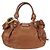 Borsa a mano Miu Miu Side Ribbon in pelle 2way Brown Gold Auth bs35815V Marrone D'oro - vista 2