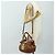 Borsa a mano Miu Miu Side Ribbon in pelle 2way Brown Gold Auth bs35815V Marrone D'oro - vista 26