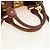 Borsa a mano Miu Miu Side Ribbon in pelle 2way Brown Gold Auth bs35815V Marrone D'oro - vista 7