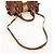 Borsa a mano Miu Miu Side Ribbon in pelle 2way Brown Gold Auth bs35815V Marrone D'oro - vista 9