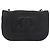 Borsa a tracolla CHANEL con catena in pelle di agnello nera e oro CC Auth 189894 Nero D'oro - vista 13