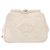 CHANEL Bolso Cinturón con Cadena de Piel de Cordero Blanco Oro CC Auth 189310A Dorado - vista 13