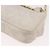 CHANEL Bolso Cinturón con Cadena de Piel de Cordero Blanco Oro CC Auth 189310A Dorado - vista 17