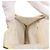 CHANEL Bolso Cinturón con Cadena de Piel de Cordero Blanco Oro CC Auth 189310A Dorado - vista 21